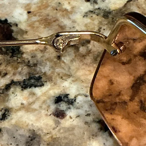 RAY-BAN Vintage Square RB3158 Unisex Orange Tinted Sunglasses - Picture 7 of 16